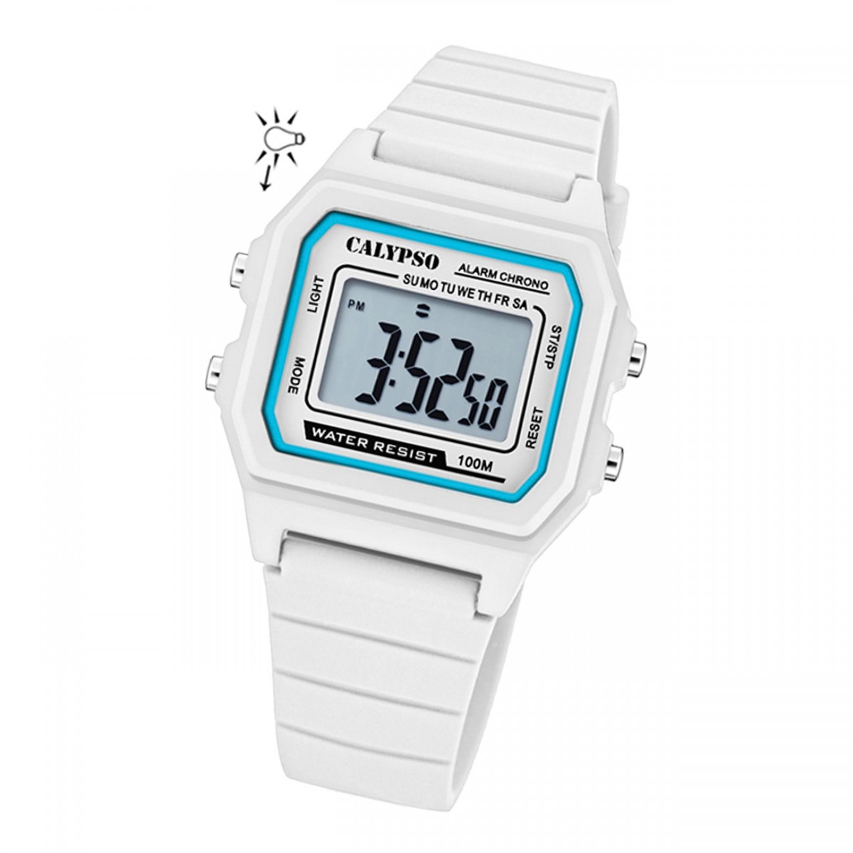 weiß Calypso Digital Kunststoff Armbanduhr Herren UK5805/1 K5805/1 Sport
