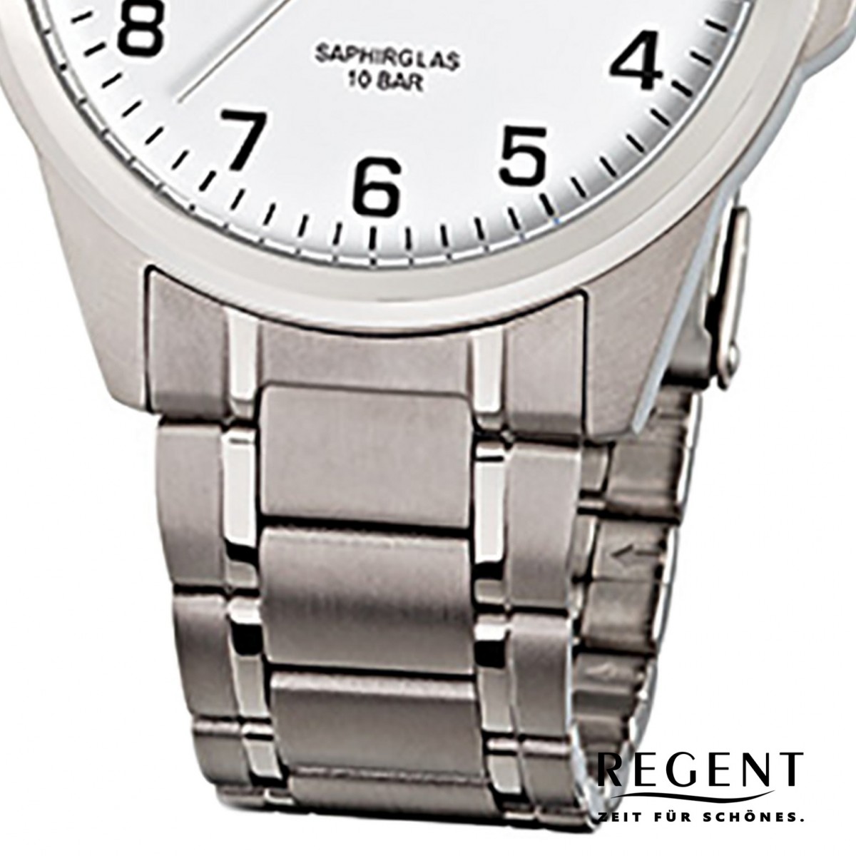 F-925 silber Herren-Armbanduhr URF925 Titan-Armband Quarz-Uhr Regent