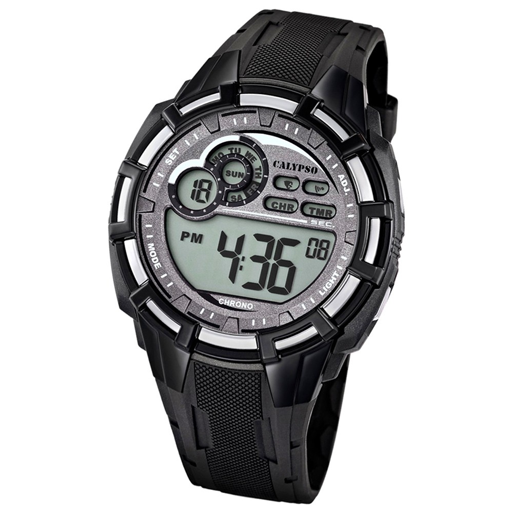 Calypso Herren-Armbanduhr PU UK5625/1 Quarz Multifunktion digital