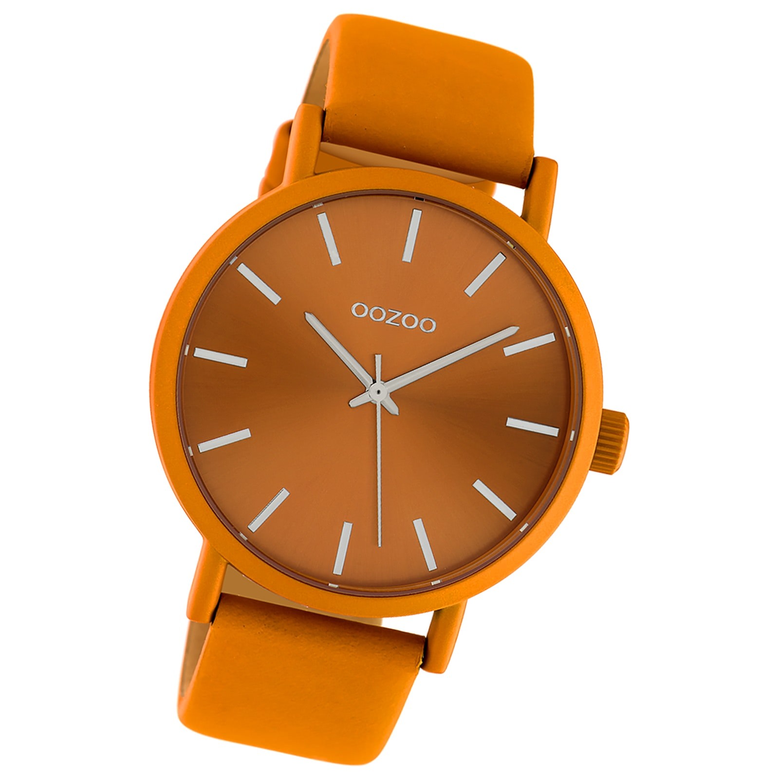 Oozoo Damen Armbanduhr Timepieces Analog Leder orange UOC10451