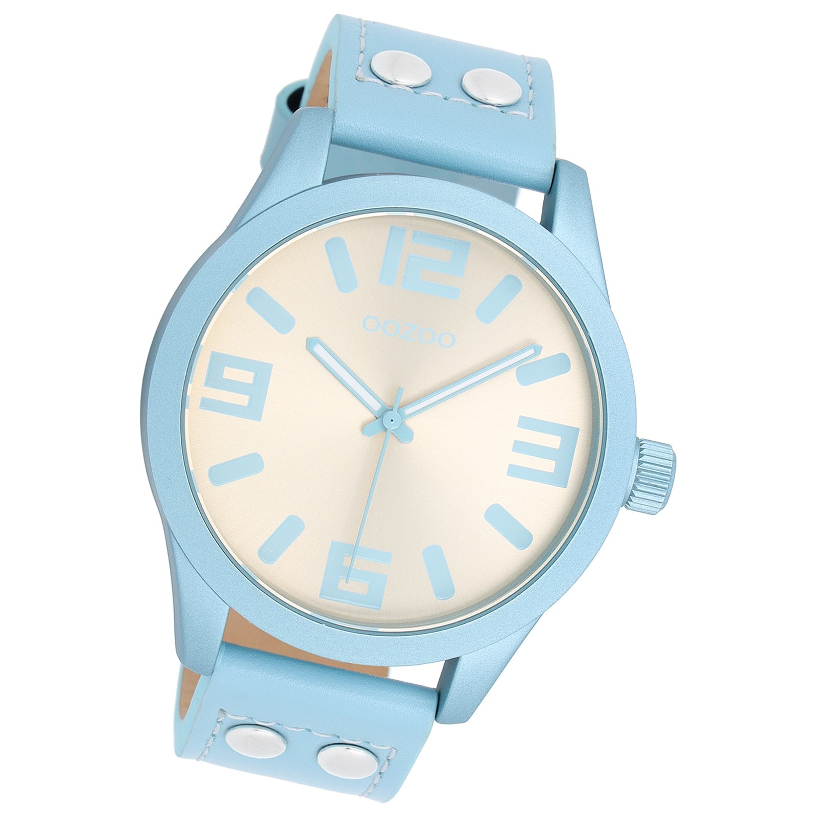 Oozoo Unisex Armbanduhr OOZOO Timepieces Analog Leder blau UOC1094A