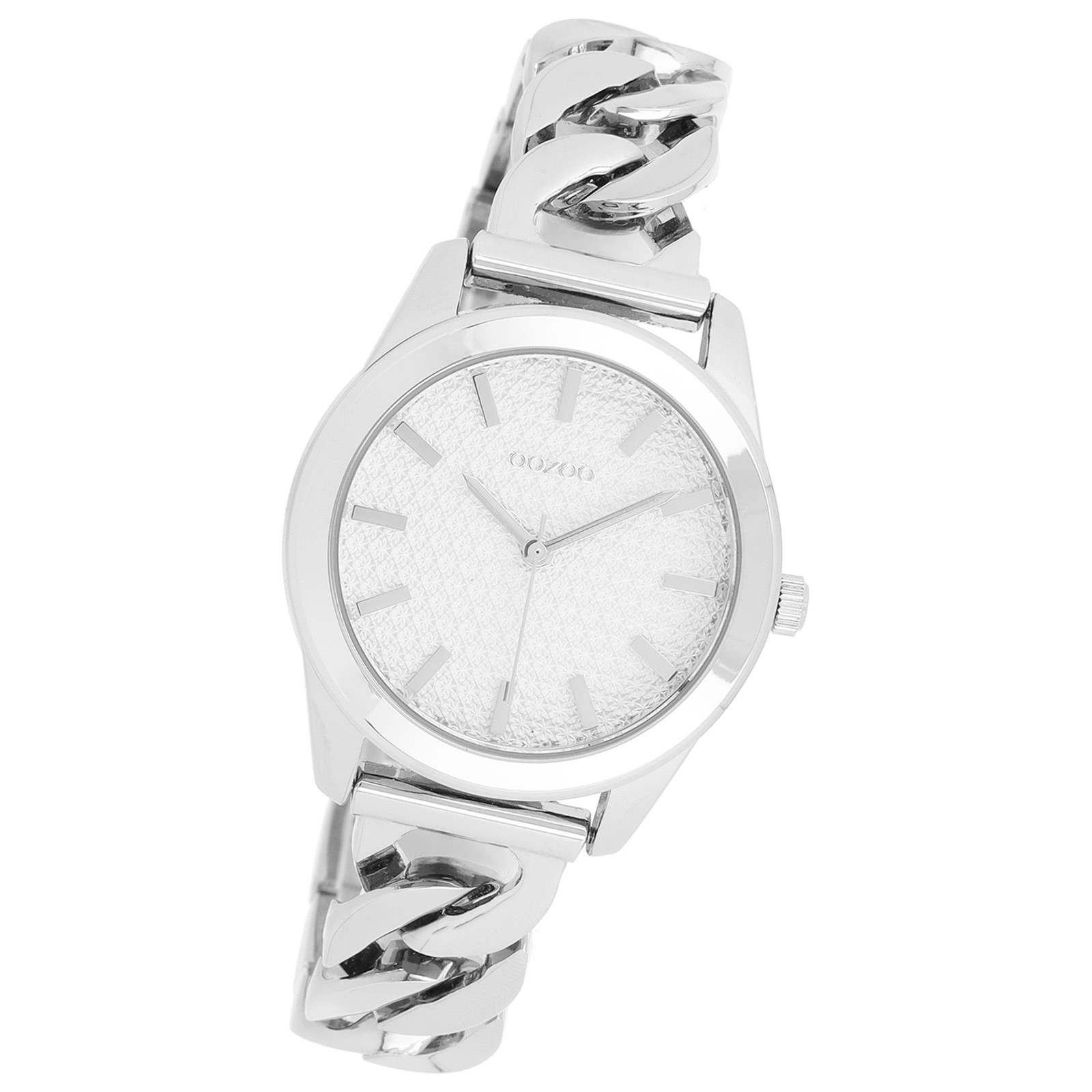 Oozoo Damen Armbanduhr OOZOO Timepieces Analog Metall silber UOC11418