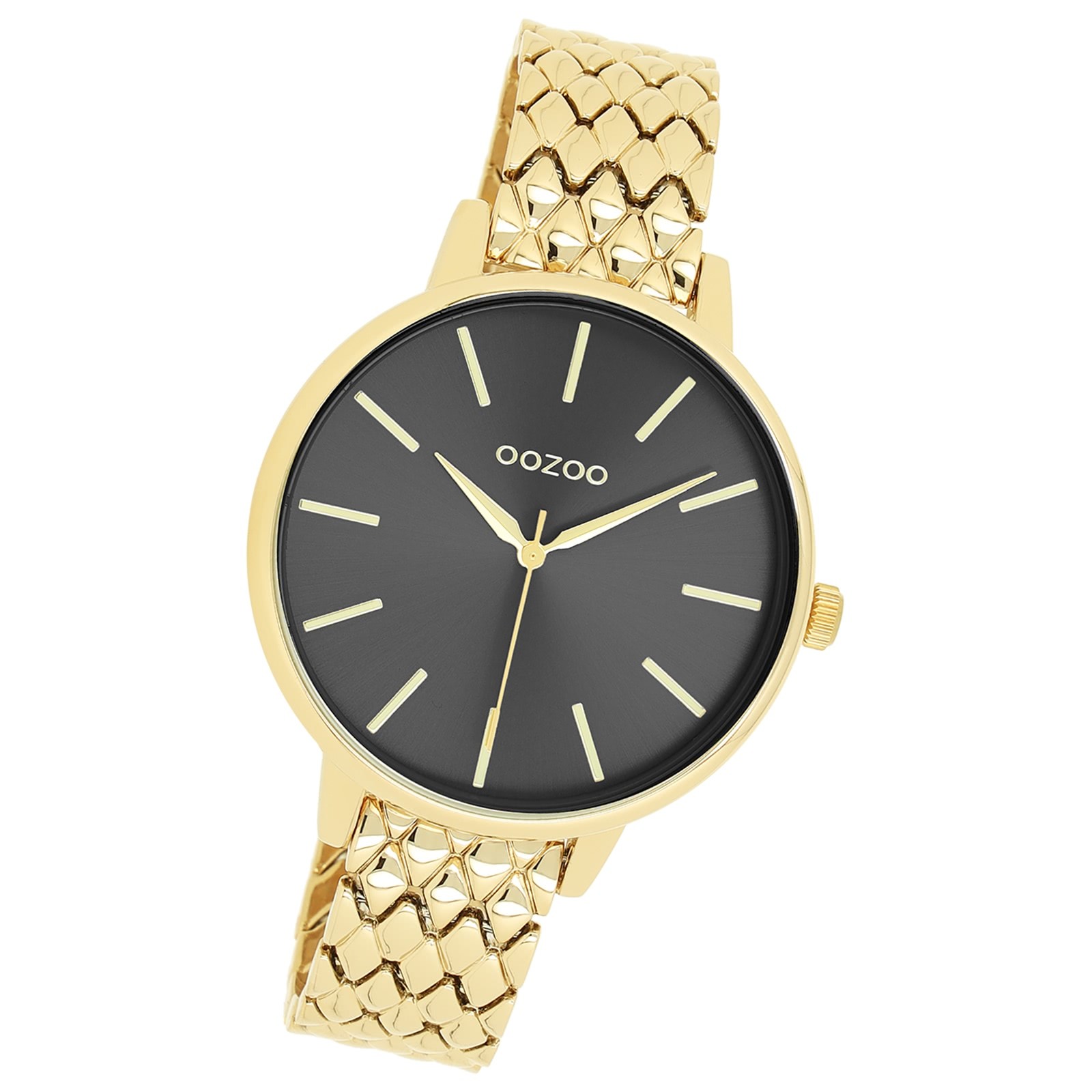 Oozoo Damen Armbanduhr OOZOO Timepieces Analog Edelstahl gold UOC11435