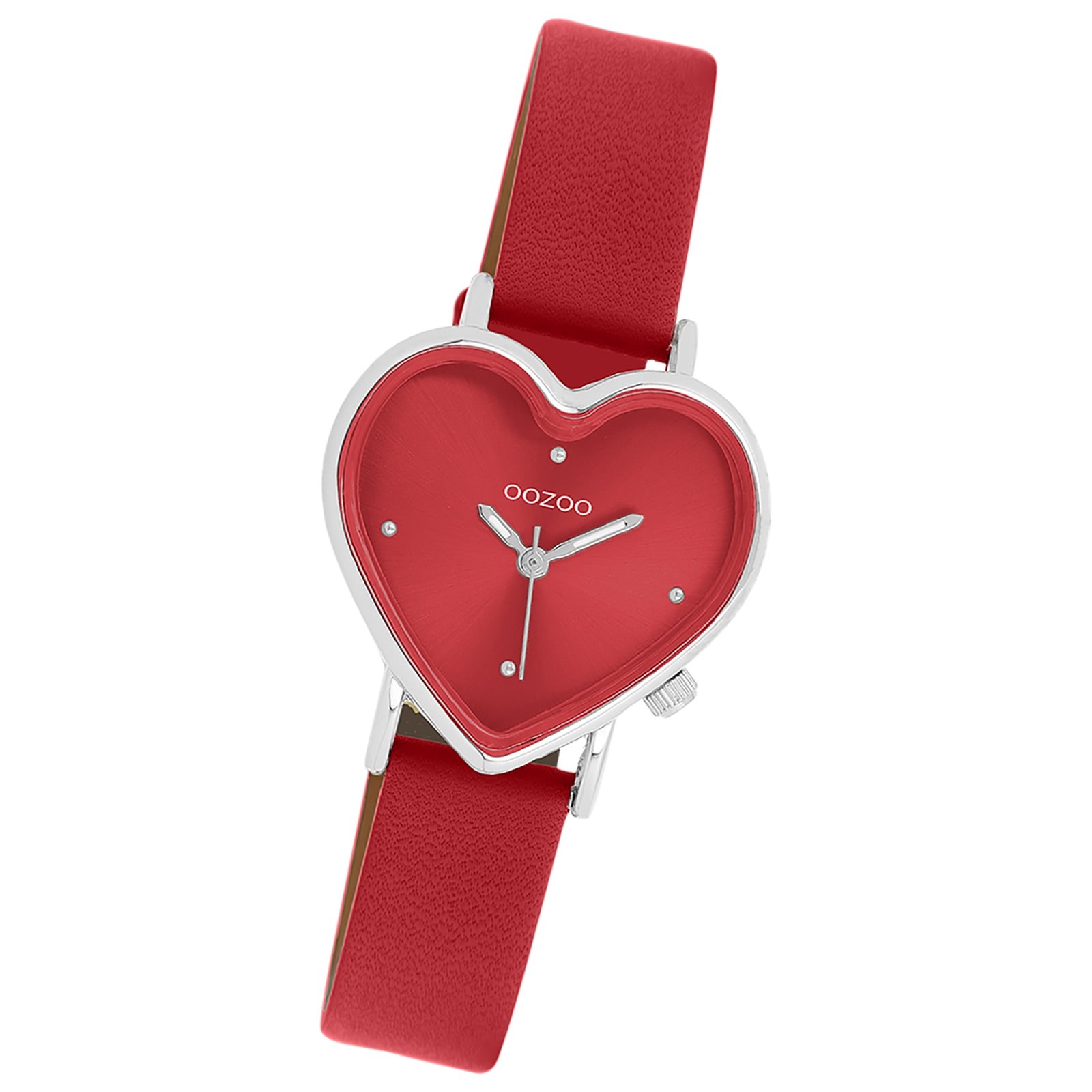 Oozoo Damen Armbanduhr OOZOO Timepieces Analog Lederband rot UOC11448