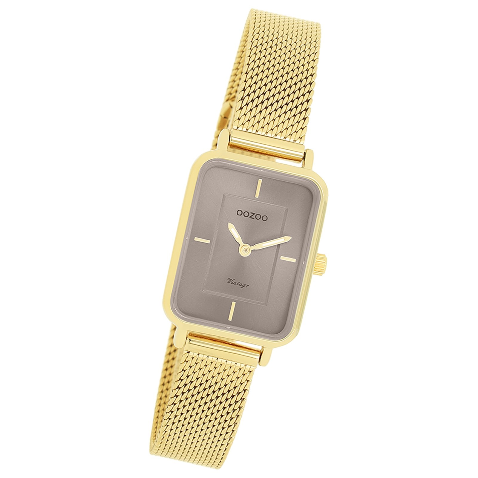 Oozoo Unisex Armbanduhr Vintage Series Analog Metall gold UOC20353