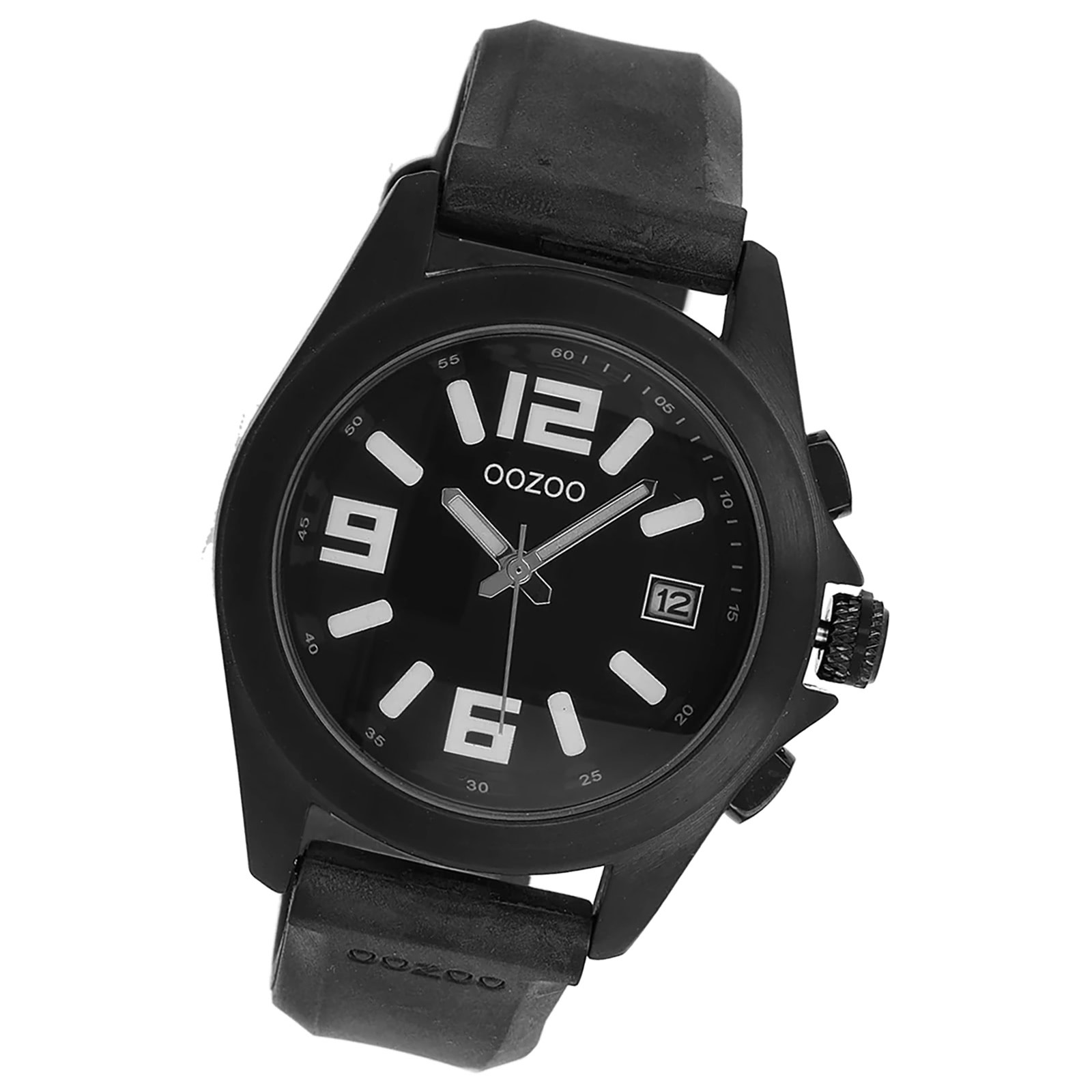 Oozoo Herren Armbanduhr Timepieces Analog Leder schwarz UOC3169A