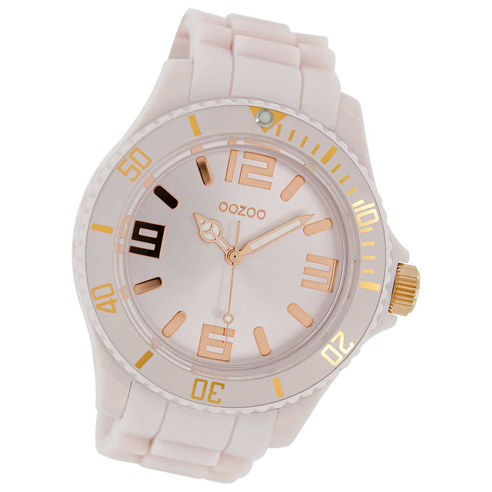 Oozoo Damen Armbanduhr Timepieces Analog Silikon weiß UOC4344A