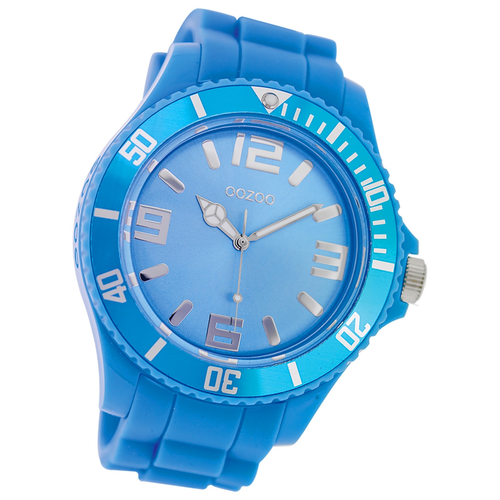 Oozoo Damen Armbanduhr Timepieces Analog Silikon blau UOC4655A