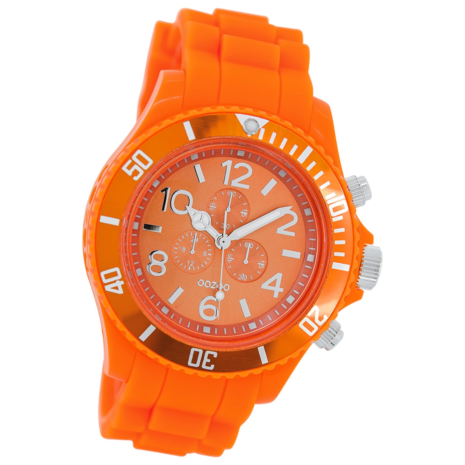 Oozoo Herren Armbanduhr Timepieces Analog Silikon orange UOC4836A