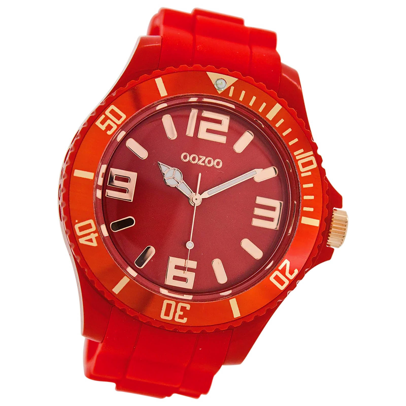 Oozoo Damen Armbanduhr Timepieces Analog Silikon rot UOC5030A