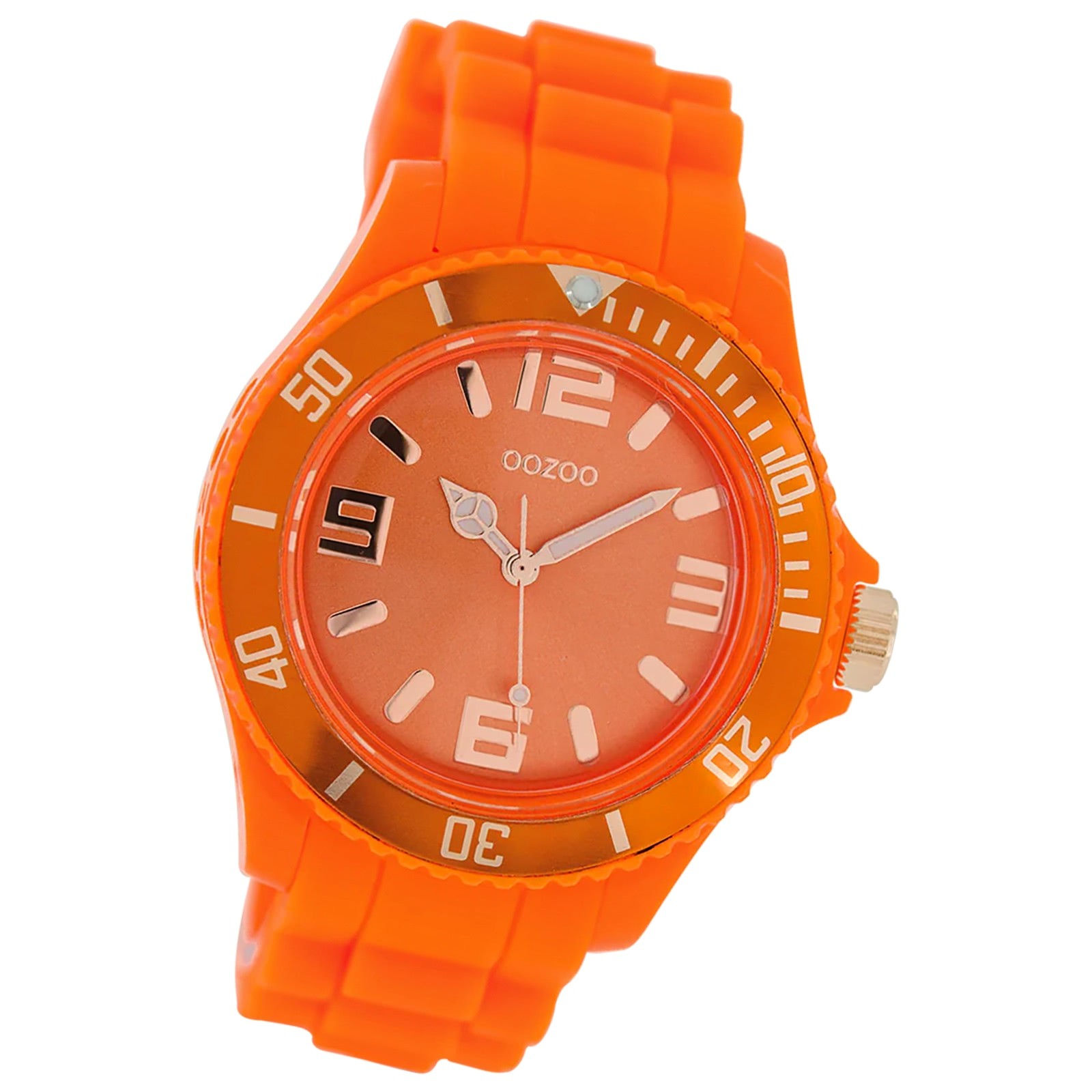 Oozoo Damen Armbanduhr Timepieces Analog Silikon orange UOC5054A