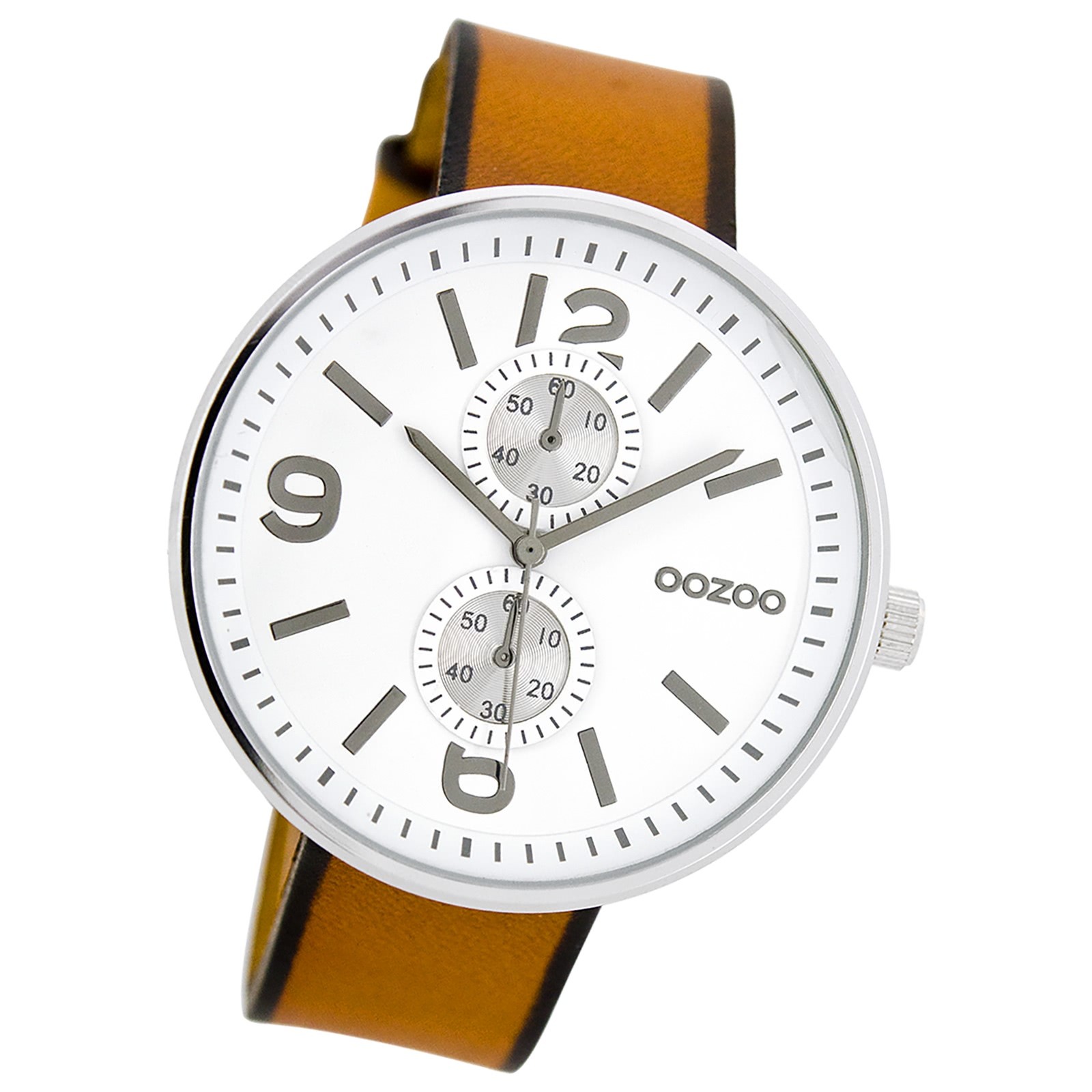 Oozoo Herren Armbanduhr Timepieces Analog Leder braun UOC7075A