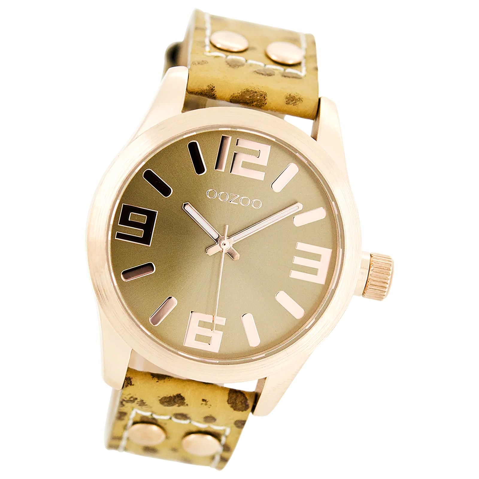 Oozoo Damen Armbanduhr Timepieces Analog Leder gelb UOC8015A