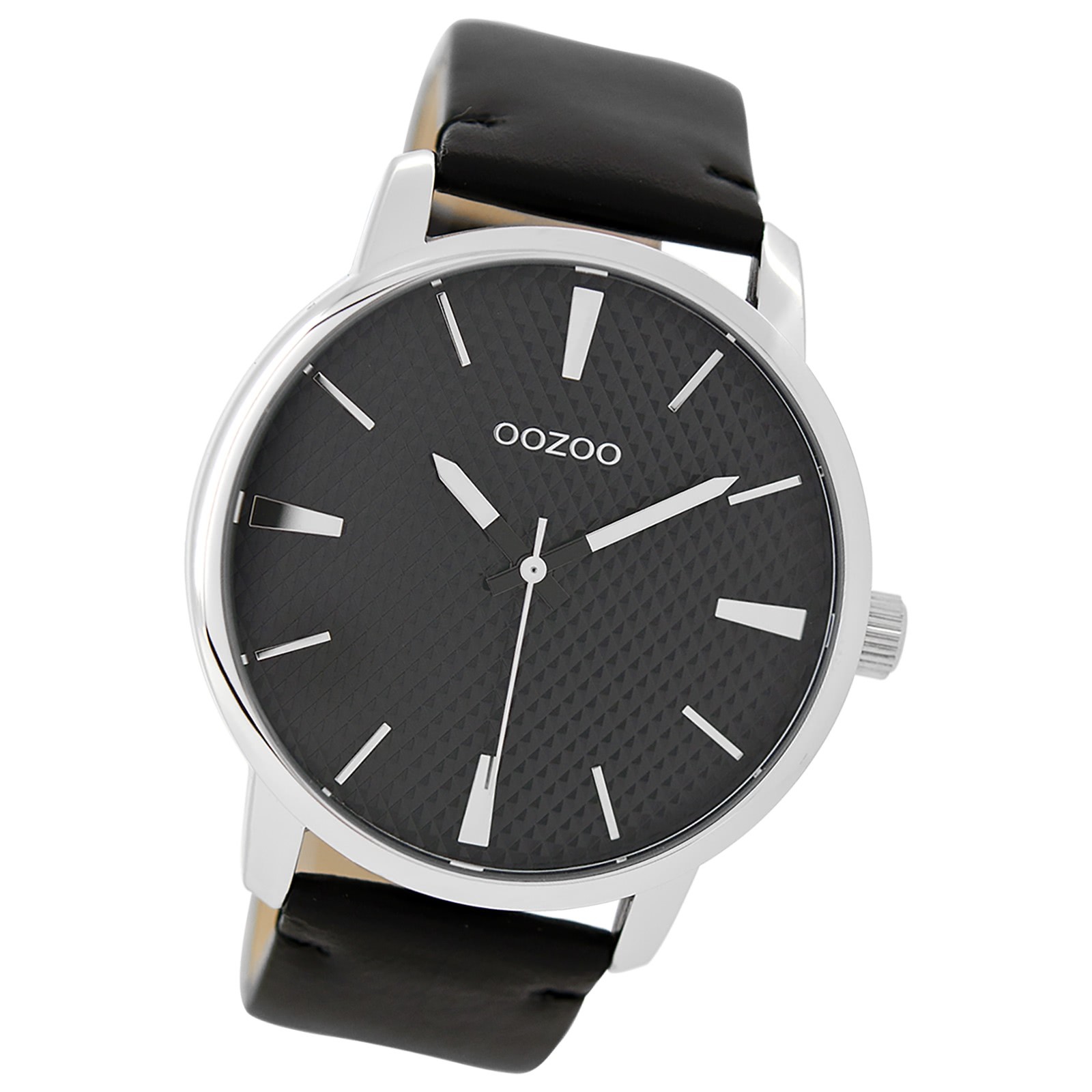 Oozoo Damen Armbanduhr Timepieces Analog Leder schwarz UOC9024A