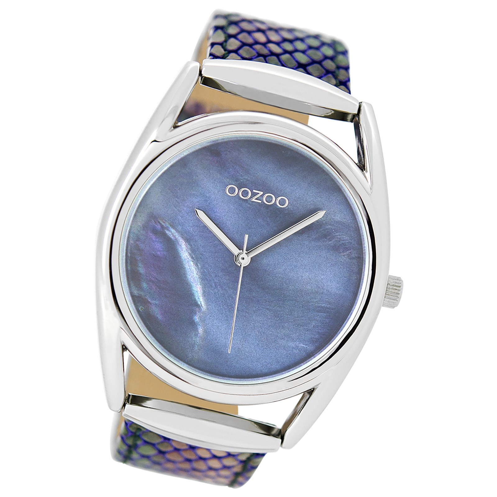 Oozoo Damen Armbanduhr Timepieces Analog Leder blau UOC9167A