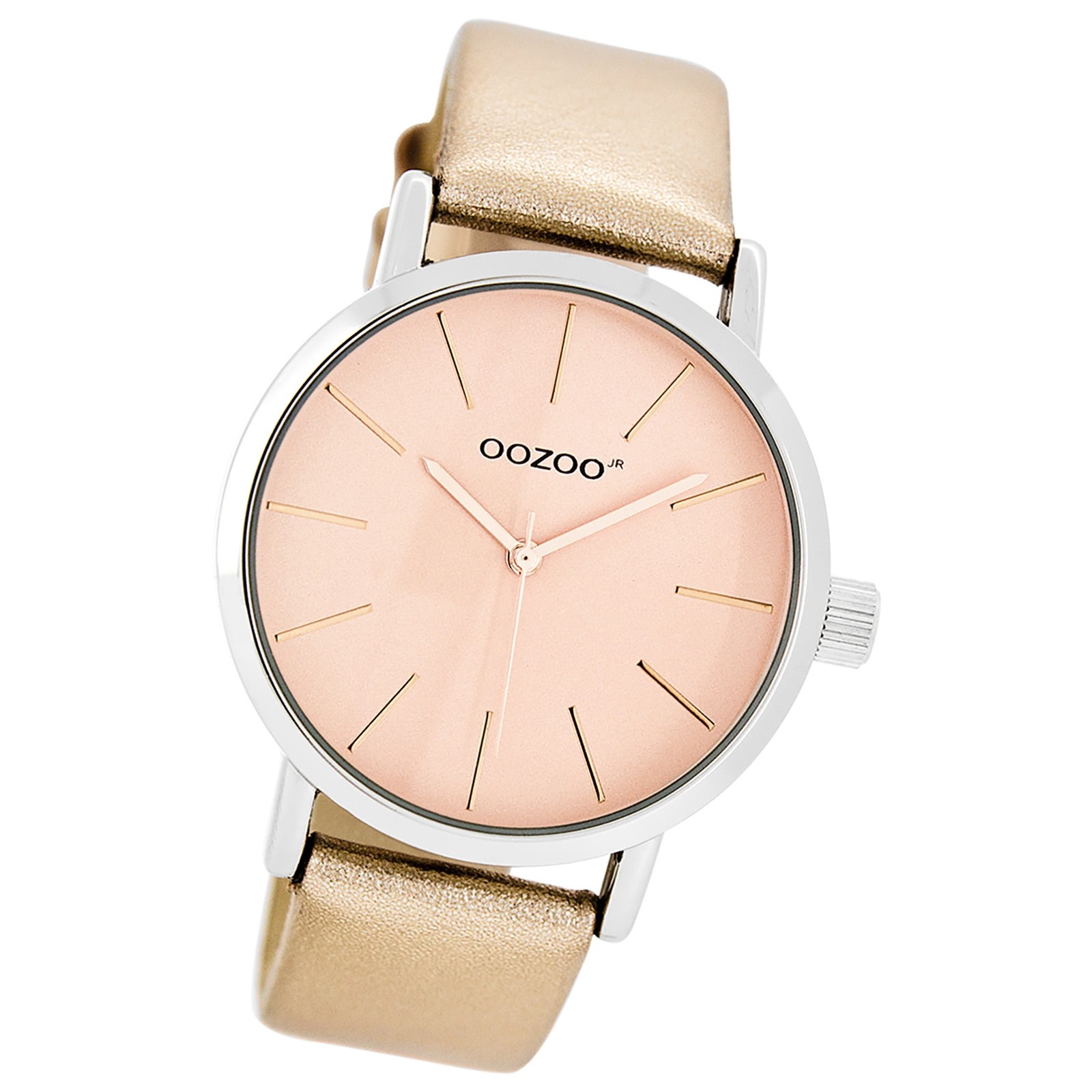 Oozoo Damen Armbanduhr JR Analog Metall rosegold UOJR278