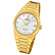 Festina Damenuhr Edelstahl gold Festina Swiss made Armbanduhr UF20033/1