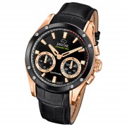 Jaguar Herrenuhr Leder schwarz Jaguar Connected Armbanduhr UJ959/1