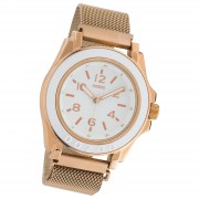 Oozoo Damen Armbanduhr Timepieces Analog Metall rosegold UOC10738