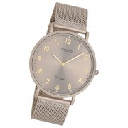 Oozoo Unisex Armbanduhr OOZOO Vintage Series Analog Metall beige UOC20380