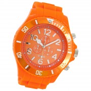 Oozoo Herren Armbanduhr Timepieces Analog Silikon orange UOC4826A