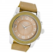 Oozoo Damen Armbanduhr Timepieces Analog Leder beige UOC5272A