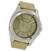 Oozoo Herren Armbanduhr Timepieces Analog Leder beige UOC5335A