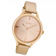 Oozoo Damen Armbanduhr Timepieces Analog Leder rosegold UOC8347A