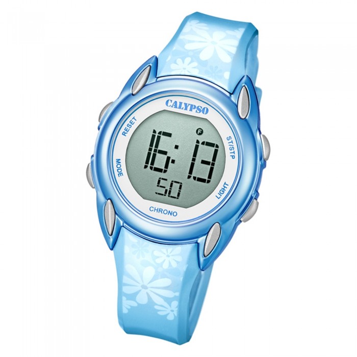 Calypso Quarz-Uhr Crush UK5735/7 hellblau K5735/7 Kinder Armbanduhr Digital PU