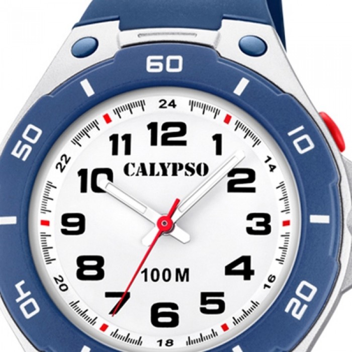 Calypso Kinder Armbanduhr Sweet Time K5758/2 PU blau UK5758/2 Quarz-Uhr