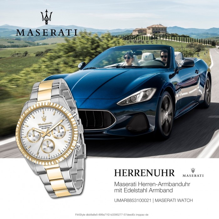 Maserati Edelstahl Herrenuhr UMAR8853100021 Multifunktion COMPETIZIONE