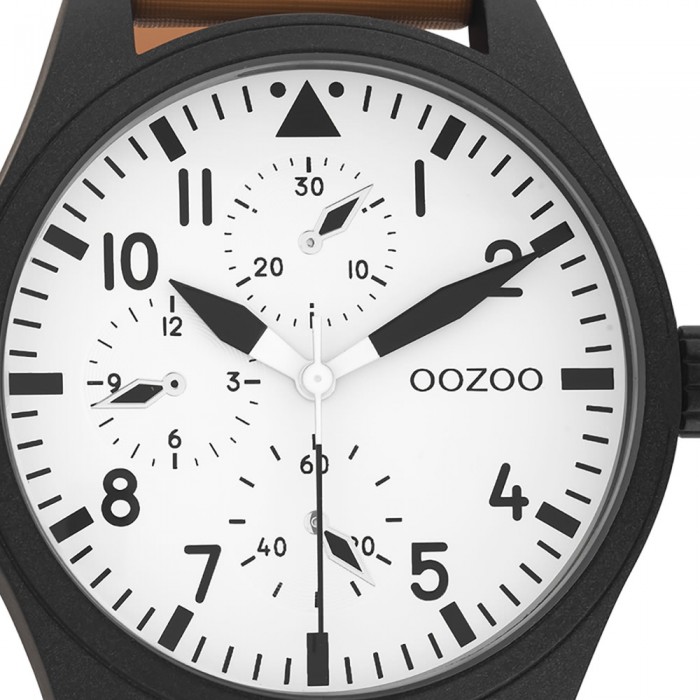 Timepieces Oozoo orange Leder Herren Analog UOC11005 Armbanduhr C11005